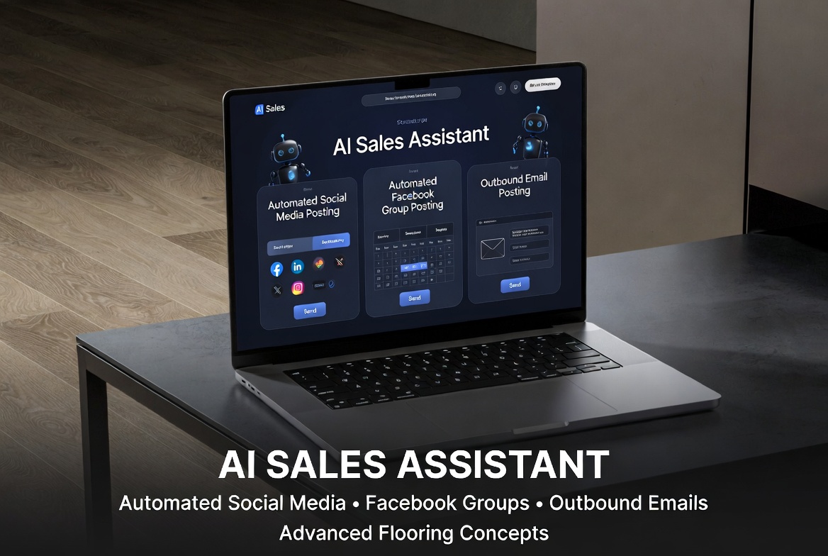 AI Sales Assistant — automated social, Facebook groups, outbound email